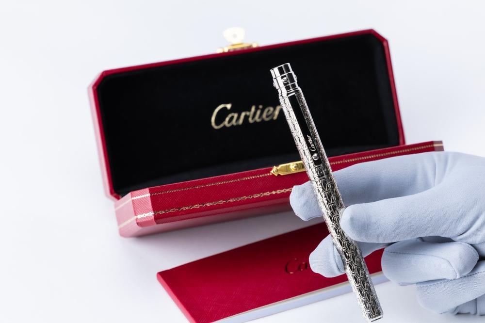 قلم كارتير سانتوس فضي (غطاء)