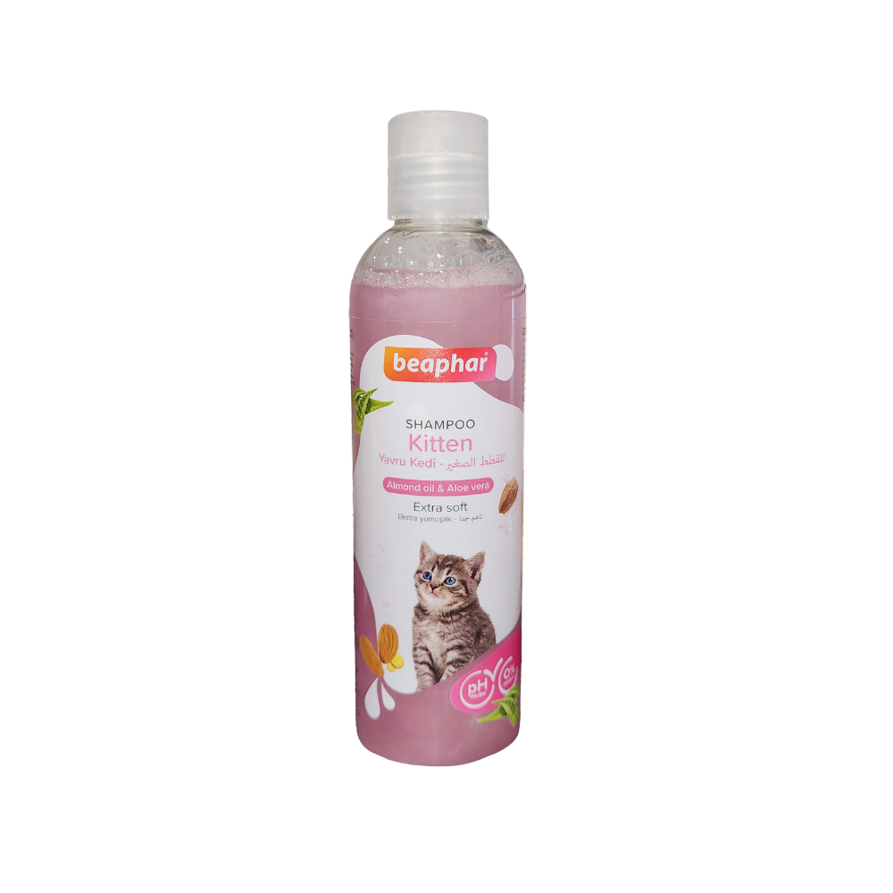 Beaphar Almond Oil Aloe Vera Shampoo for Kittens 250ml بت
