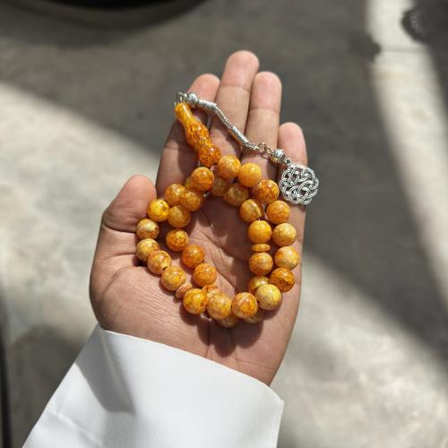 مسباح بكلايت - لون اصفر بعروق