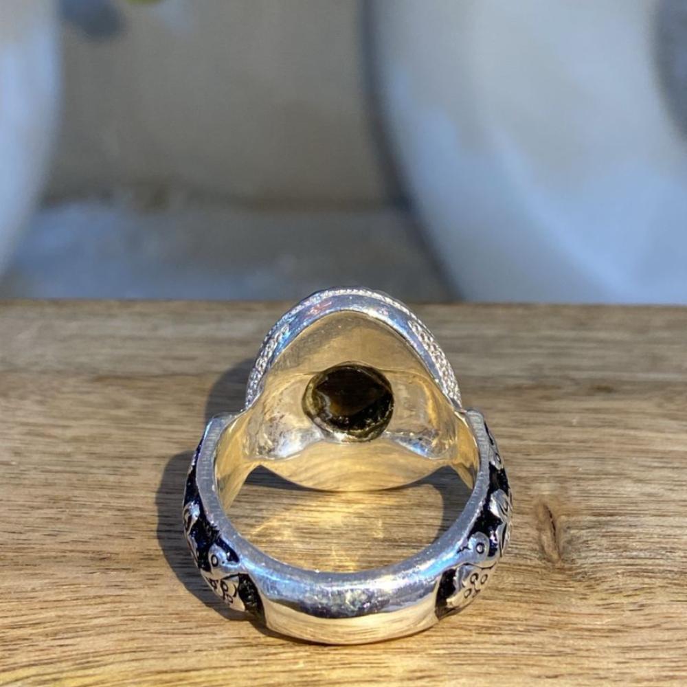 خاتم عقيق يماني خرائطي