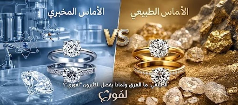 الألماس المخبري vs الألماس الطبيعي: ما الفرق ولماذا يفضل الكثيرون "لفوري"؟