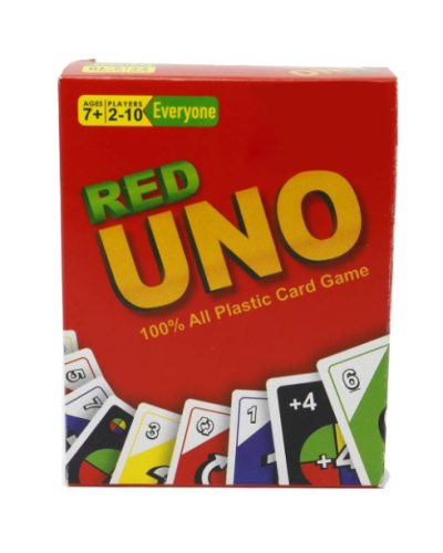 Red UNO Plastic