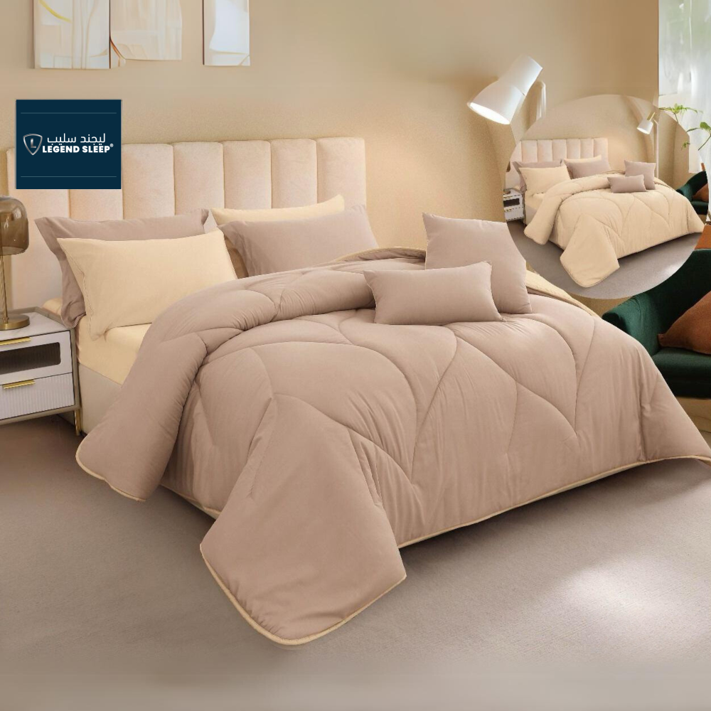 مفرش نوالا - فاخر صيفي مزدوج - 8 قطع