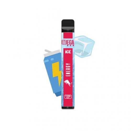 سحبة ميجا بار مشروب الطاقة بارد 1500 موشة - MEGA BAR Energy Ice 1500
