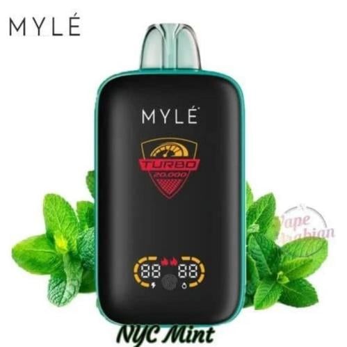مايلي توربو 20000 نعناع بارد - Myle Turbo 20k Puff Iced Mint