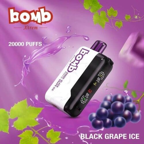 سحبة بومب اكستريم 20000 عنب أسود ايس | Bomb Xtrem 20K Black Grape Ice