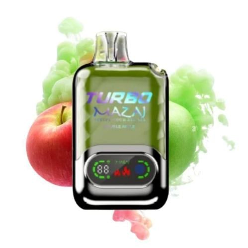 مزاج 15000 سحبة تفاحتين Mazaj Turbo 15000 Puffs Double Apple