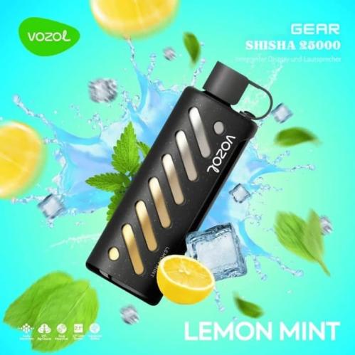 فوزول جير شيشة 25000 سحبة ليمون نعناع VOZOL Gear Shisha 25K puffs Lemon Mint