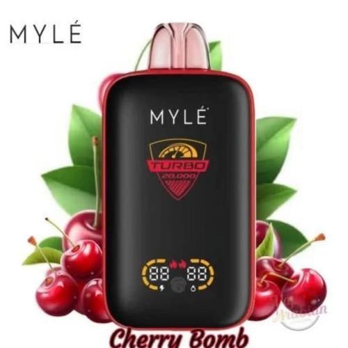 سحبة مايلي توربو 20000 كرز - Myle Turbo 20k Puff Cherry Bomb