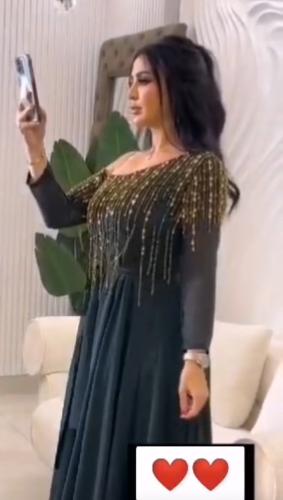 فستان سهره راقي المقاسات 2-3-4-5-6 الخامه جورجيت