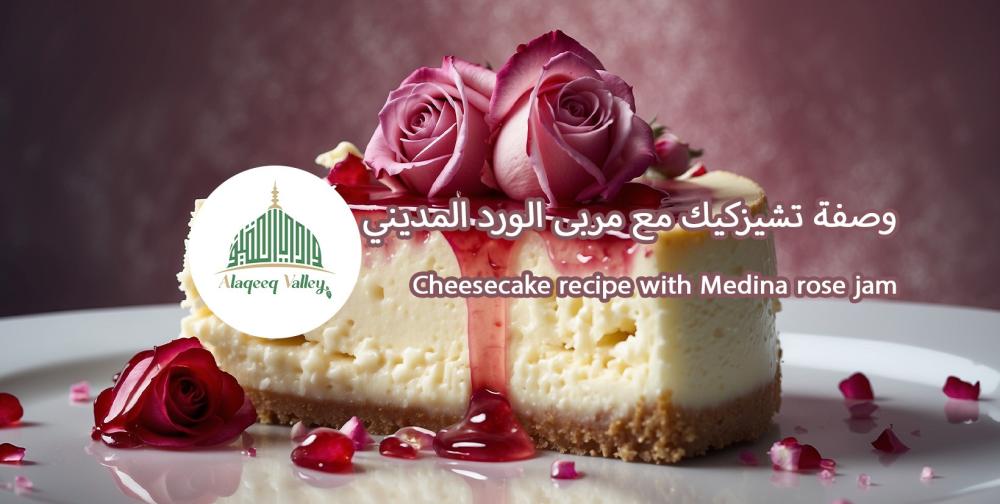 وصفة تشيزكيك رهيب مع مربى الورد المديني من وادي العقيق