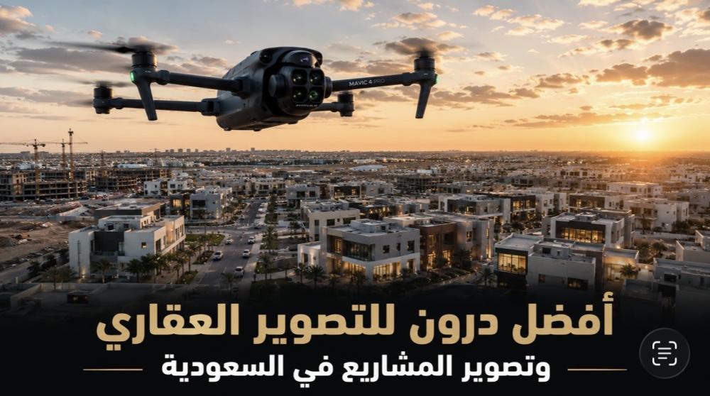 أفضل درون للتصوير العقاري وتصوير المشاريع في السعودية 2026