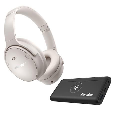 Bose QuietComfort Wireless Noise Cancelling Over-Ear Headphones With Power  Bank