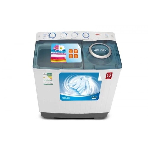 غسالة ملابس حوضين هام 12كيلو, HWM12000-21N