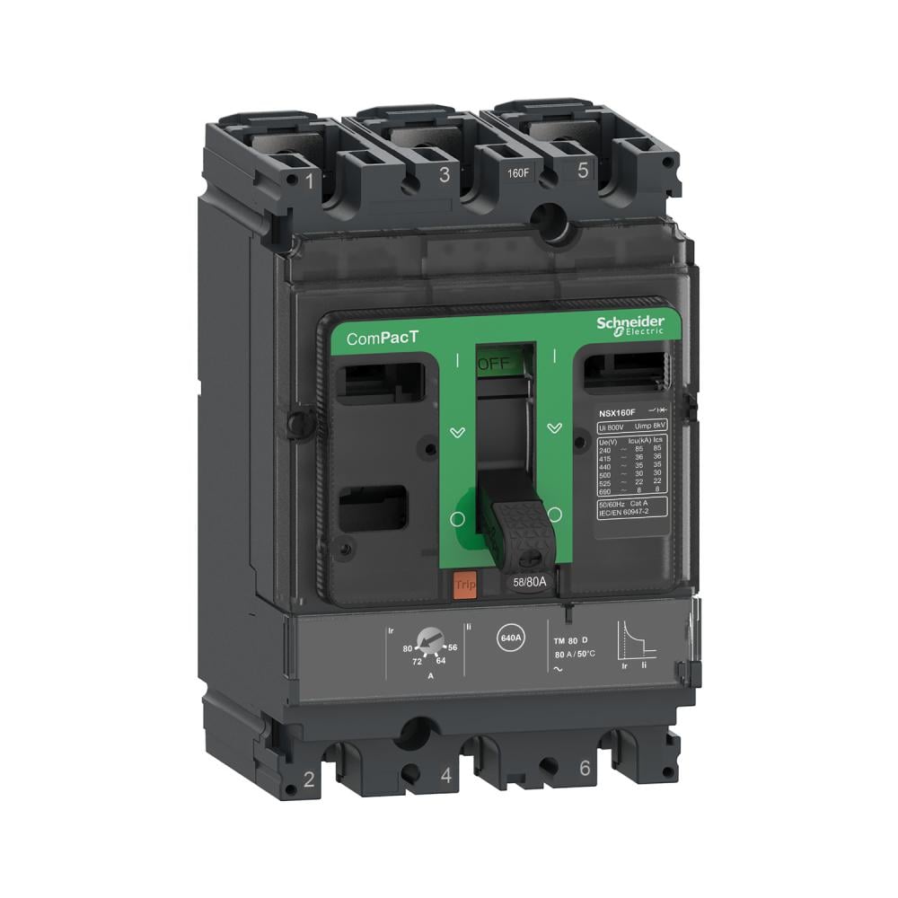 Schneider Main Circuit Breaker - 3 Pole - 250A - 690V - ComPacT