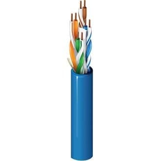 كابل داتا 2412 CAT6 - النوع U/UTP - مقاس 24×4 AWG - من بلدن - أزرق
