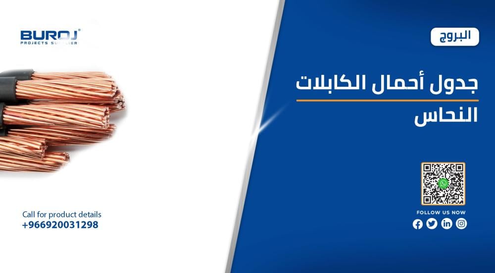 جدول أحمال الكابلات النحاس
