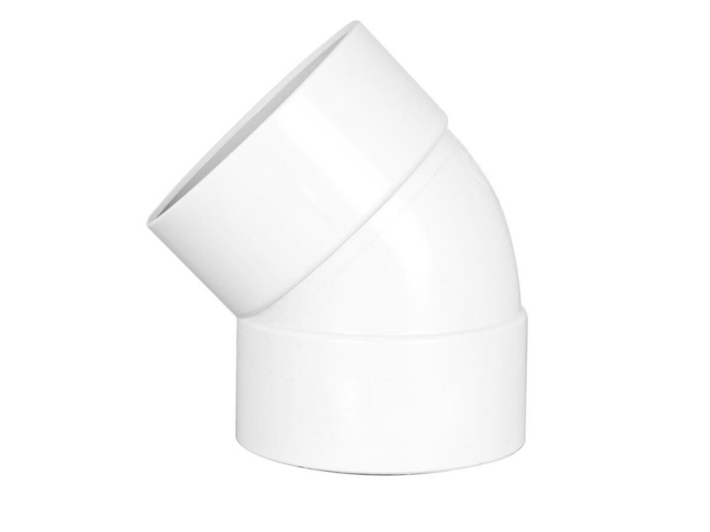 Light elbow 45 degrees 110 mm from Bahraini - white