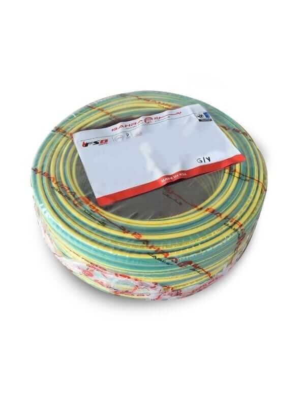 سلك كهربائي NYA من بحرة - 4 مم - LS0H - اخضر x اصفر