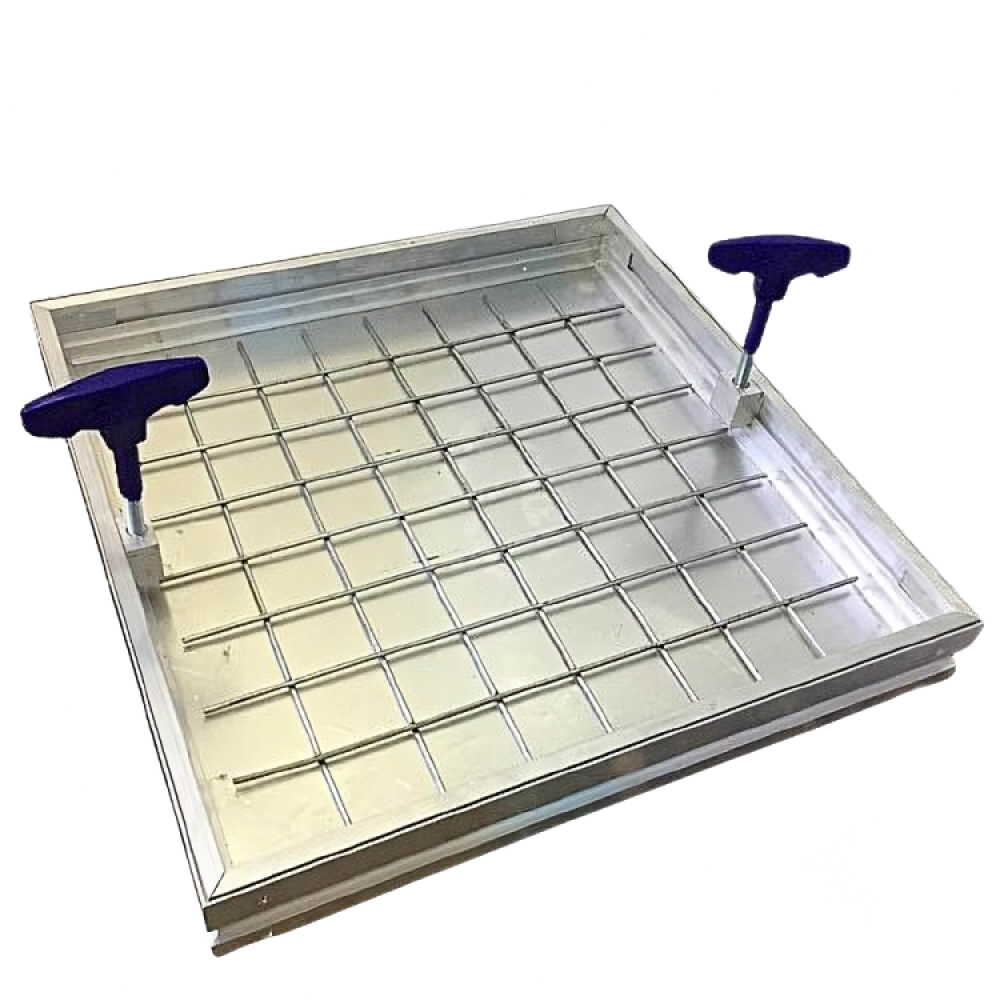 Rabetal- Manhole Cover- Alumnium-70x70 -5cm- Silver