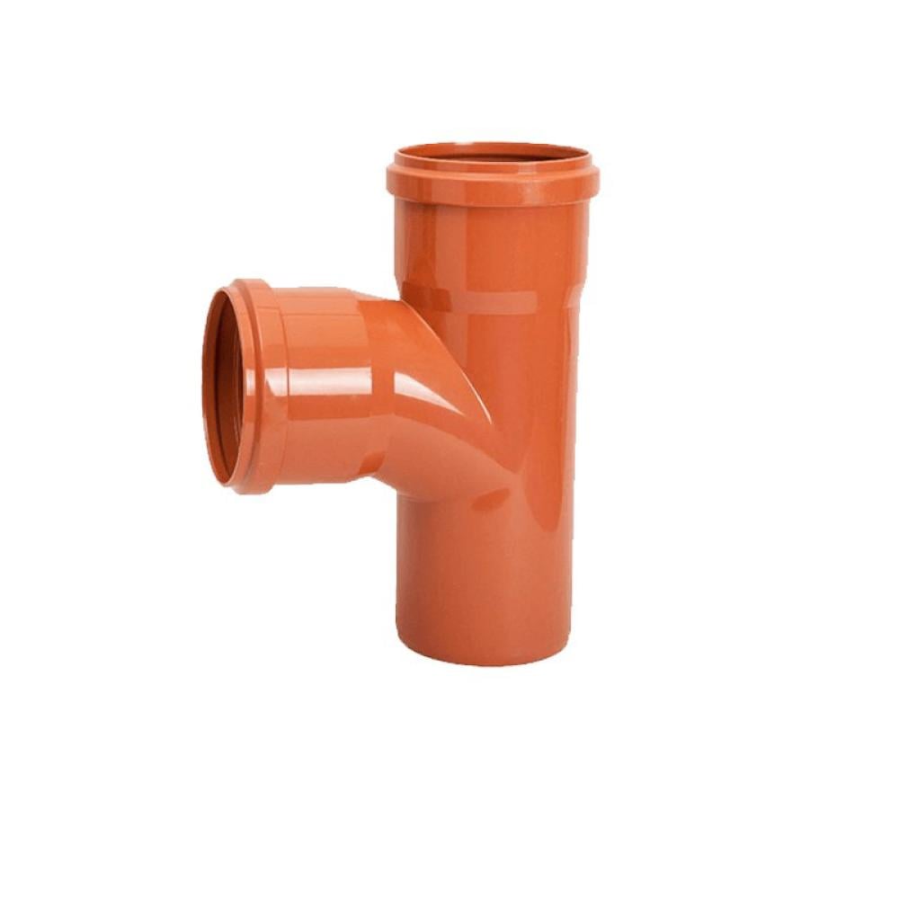 تي صرف ربر من نيبرو - 160 مم - أنحناء 87.5 درجة - برتقالي