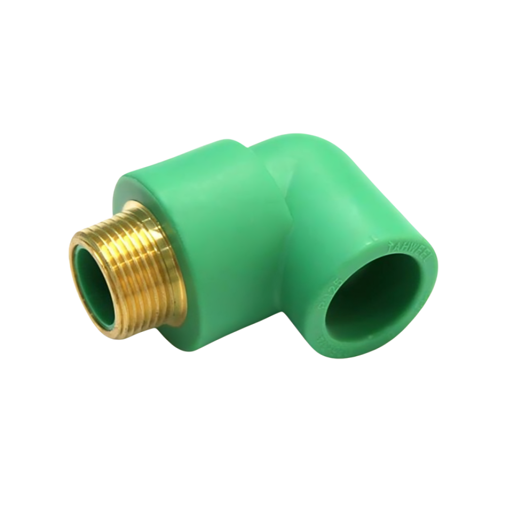 Tahweel Male Threaded Elbow - 32x1 mm - Green | Durable PPR Pipe Fitting -  El-Buroj