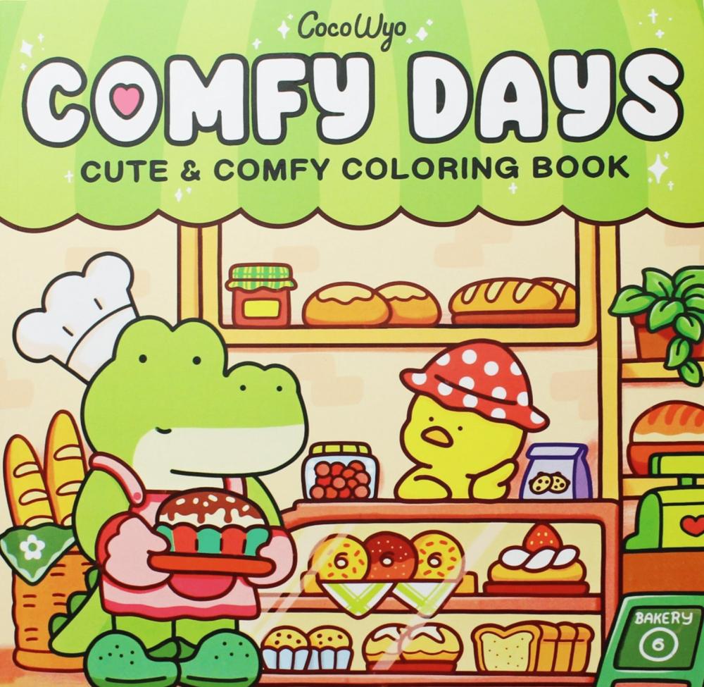 كتاب تلوين Comfy Days للأطفال برسومات لطيفة وكيوت – متجر رسمتي