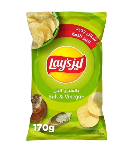 بطاطس ليز ملح وخل 165جم