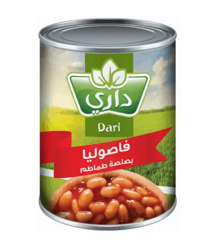 فاصوليا داري بصلصة طماطم  400 جم