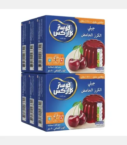 جلاتين بقري فوستر كلاركس بنكهة الكرز الحامض 80 جم