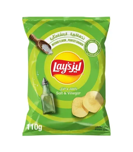 بطاطس ليز ملح وخل 110جم
