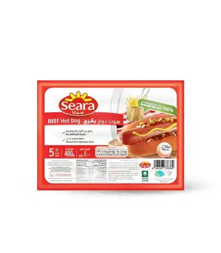 هوت دوج بقري سيارا  400 جم