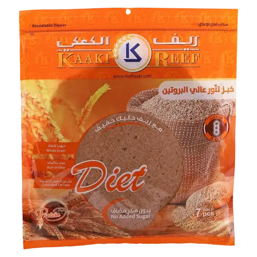 خبز تنور ريف الكعكي عالي البروتين 7 ارغفة