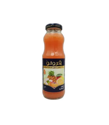 عصير فروتو فواكه استوائية بدون إضافة سكر 300 مل