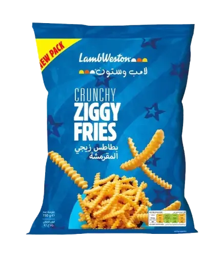 بطاطس زيغي لامب وستون 750 جم