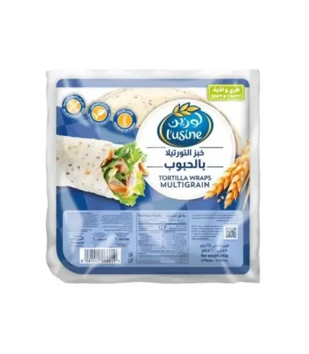 لفائف التورتيلا لوزين بالحبوب 6 قطع 240 جم