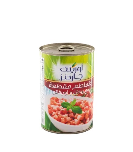 طماطم مقطعه مع ريحان و اوريغانو سهل الفتح اورينت جاردن 400 جم