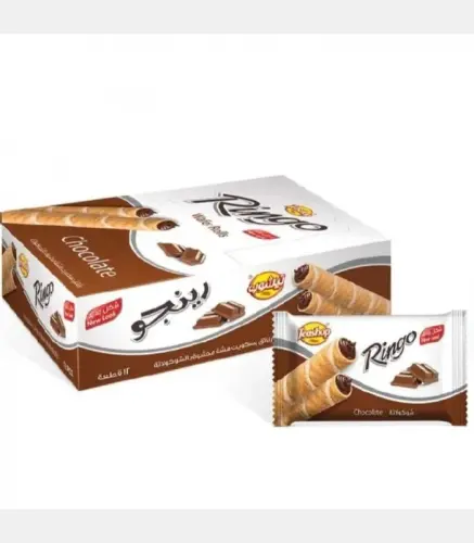 بسكويت تيشوب رينجو ابيض بالشوكولاته 16 جم