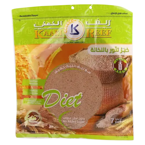 خبز تنور ريف الكعكي بالنخالة 7 ارغفة