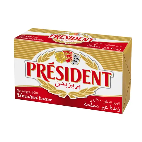 زبدة بريزيدن غير مملحة 200 جم