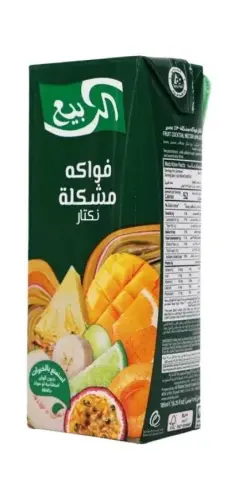 عصير نكتار بالخوخ والبرتقال الربيع بدون سكر 185 مل