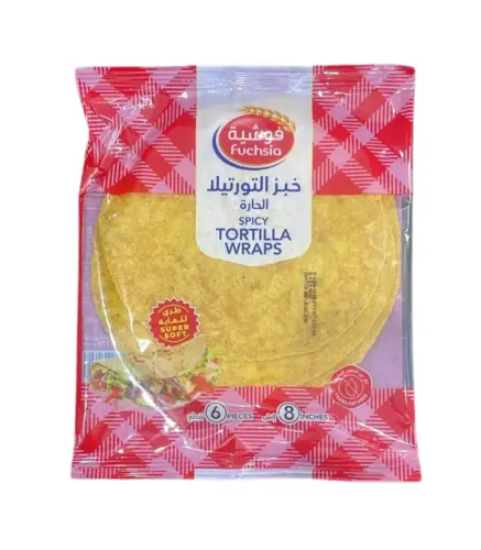 خبز التورتيلا فوشية ابيض 6 قطع 250 جم