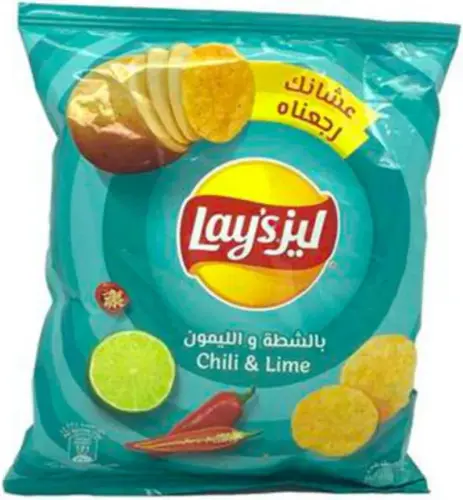 بطاطس ليز شطة وليمون 60 جم