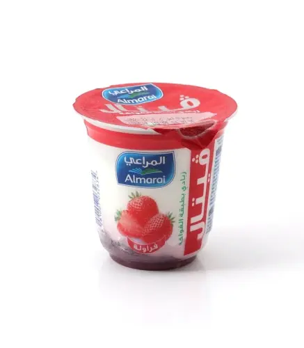 زبادي المراعي فيتال بطبقة الفراولة 140 جم
