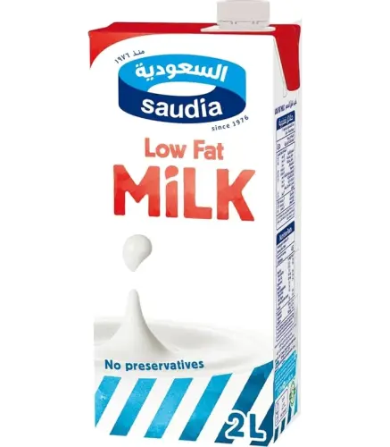حليب السعودية قليل الدسم 2 لتر