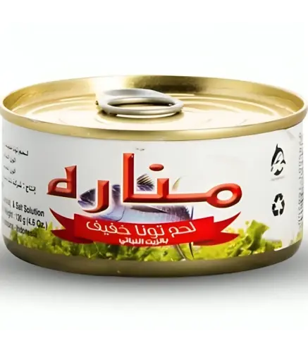تونة مناره لحم تونا خفيف 100 جم
