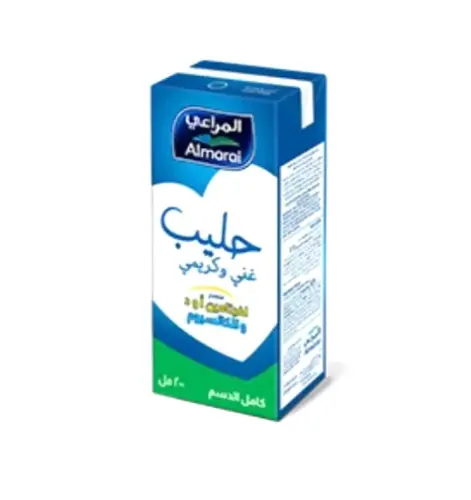 حليب المراعي طويل الاجل كامل الدسم 200 مل