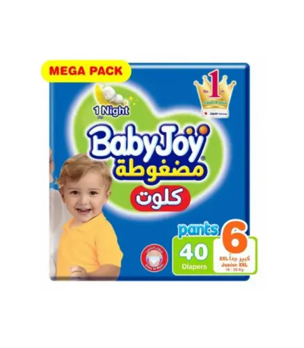 حفائظ بيبي جوي رقم 6 +16كيلو 40 حبة