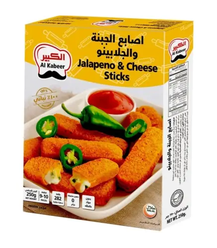 أصابع الجبنة والجلابينو الكبير 9-10قطعة 250 جم