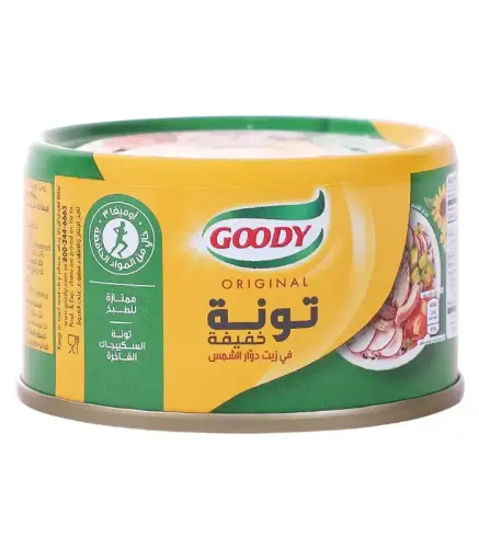 تونة قودي خفيف زيت دوار الشمس 90 جم